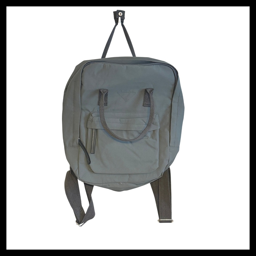 NWT Madden Girl Gray Square Backpack Casual School Work Travel Bag